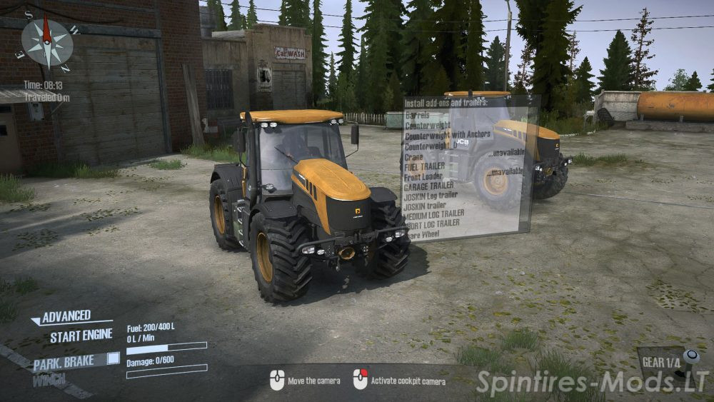 spin tires trailer controls